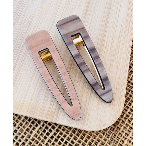 PRESILHAS - KIT COM 2 UN. - TONS DE MARROM 