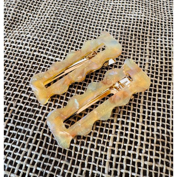 PRESILHAS - KIT 2 UN. - CURVAS - COR AMARELA 