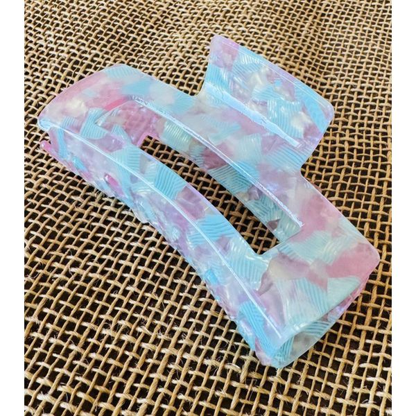 PIRANHA DE CABELO - TONS DE VERDE E ROSA 