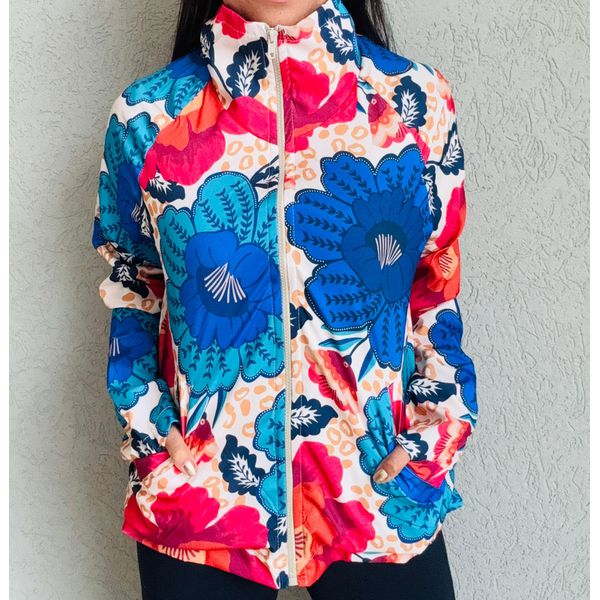 CORTA-VENTO ESTAMPADO FLORAL 