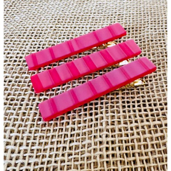 PRESILHAS - KIT 3 UN. - TONS DE VERMELHO E ROSA 