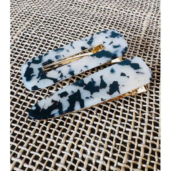 PRESILHAS - KIT 2 UN. - ANIMAL PRINT - FUNDO AMARELO 