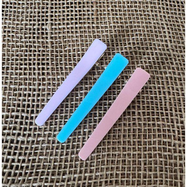 PRESILHAS - KIT 3 UN. - DOIS TONS DE ROSA E UM AZUL CANDY COLOR 