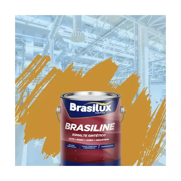 BRASILUX BRASILINE ESMALTE AMARELO SEGURANCA 5Y8/12 3,6L