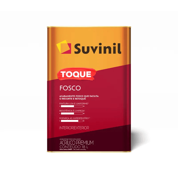 Tinta Acrílica Toque Fosco Branco 18l - Suvinil