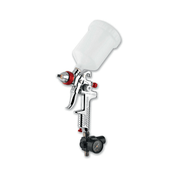 Pistola de Pintura por Gravidade Profissional 600 ml Bico 1.3mm e Manômetro - TOP de LINHA - MP710 - Wimpel