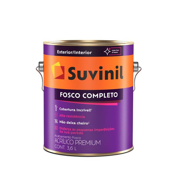 Tinta Acrílica Fosco Completo Palha Suvinil 3,6L