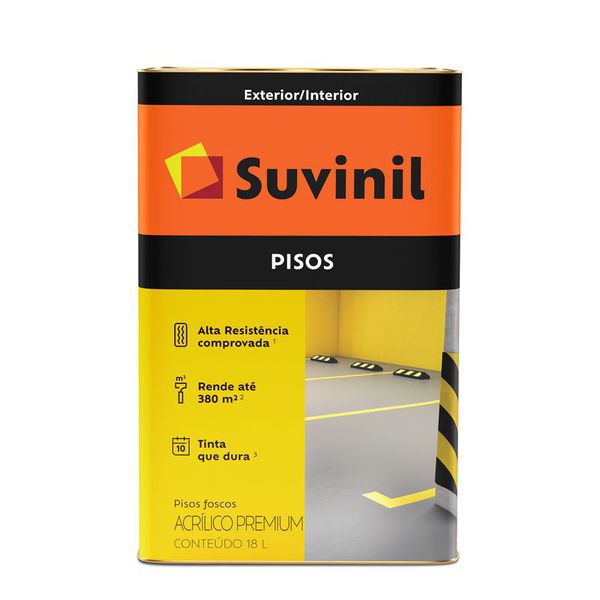 Tinta Premium Cinza Fosco Piso Suvinil 18L