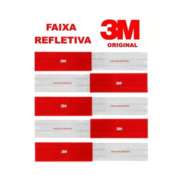 Faixa Refletiva Lateral 50x305mm Lado Direito 3m