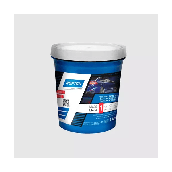 Massa De Polir Nº2 Base D'água 1kg Automotivo - Norton