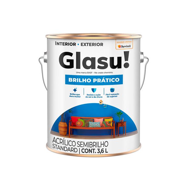 Tinta Gelo Brilho Prático Glasu 3,6L