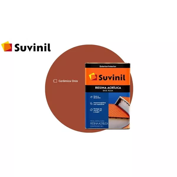 Suvinil Resina Acrilica Ceramica Onix Base de Agua 18L