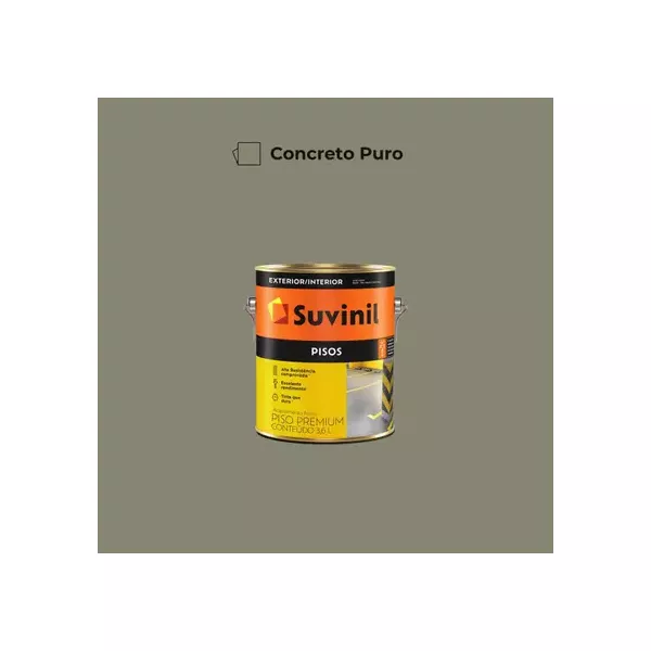 Tinta Piso Premium Concreto Puro Suvinil 3,6L