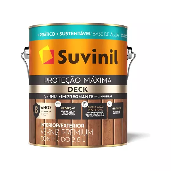 Verniz Proteção Máxima Deck Natural Brilhante 3,6L Suvinil 