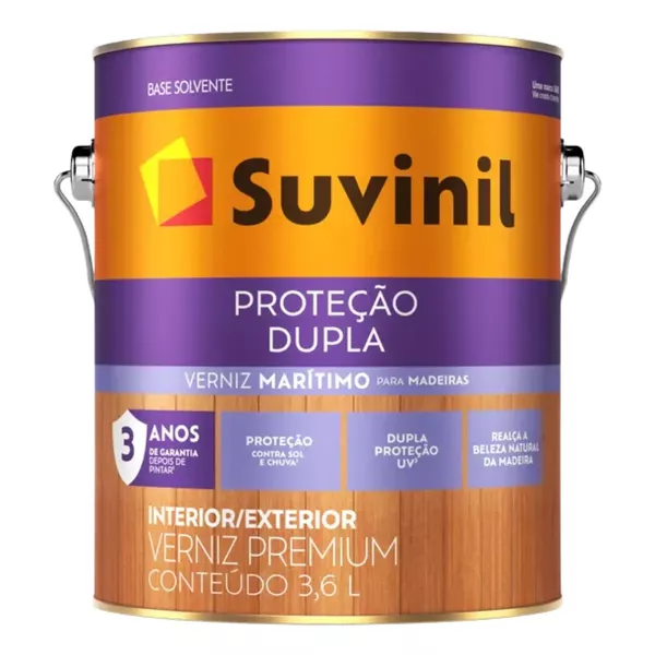 Verniz Dupla Proteção (Maritimo) Fosco Natural 3,6 litros Suvinil