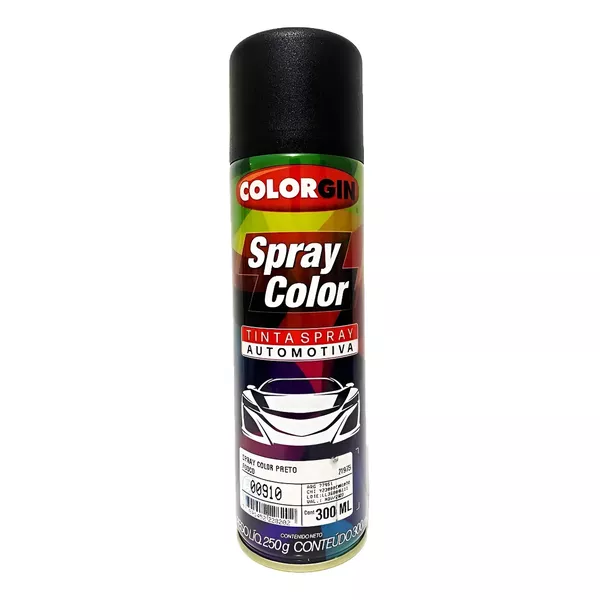 COLORGIN SPRAY AUTOMOTIVO PRETO FOSCO 300ML