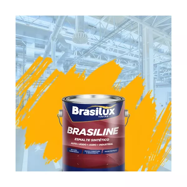 BRASILUX BRASILINE ESMALTE AMARELO OURO 3,6 LITROS