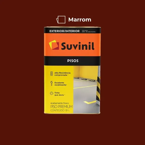 Tinta Piso Premium Marrom Suvinil 18L