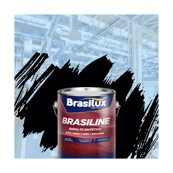 BRASILUX BRASILINE ESMALTE PRETO CADILACK 3,6L