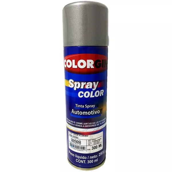 COLORGIN SPRAY AUTOMOTIVO ALUMINIO P/RODAS 300ML