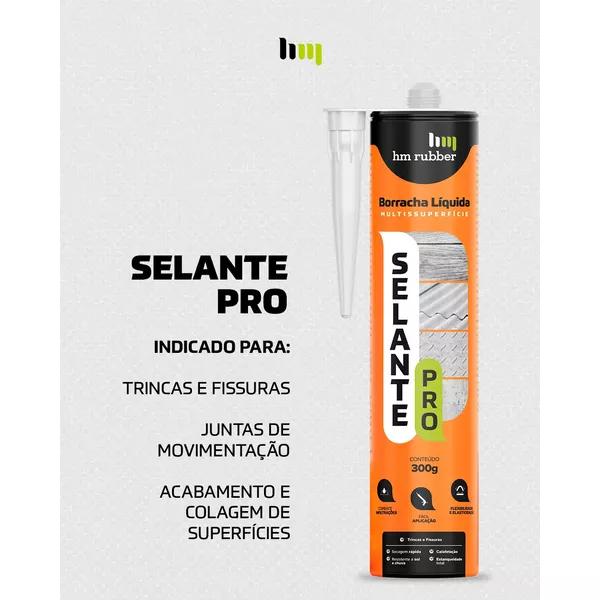 HM RUBBER BORRACHA LIQUIDA SELANTE BRANCO 0,300G