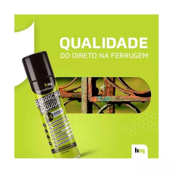 Hm Rubber Borracha Líquida Spray Branco 400ml