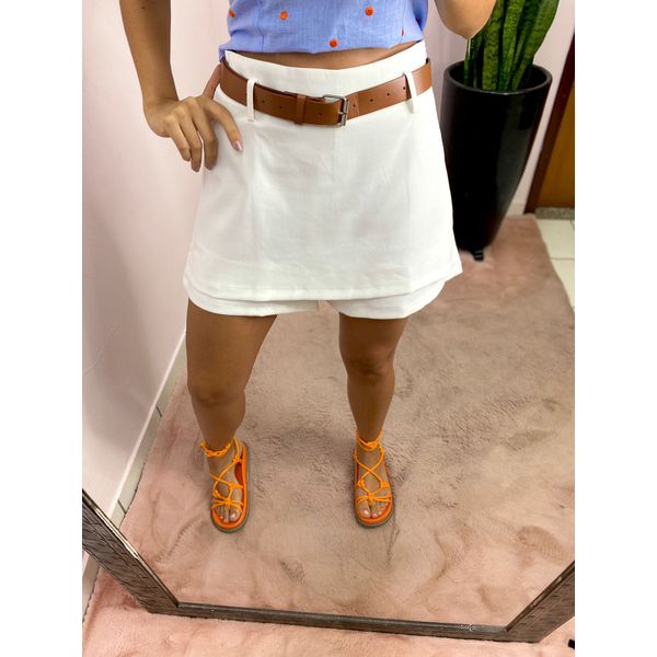 SHORT SAIA ALFAIATARIA CINTO OFF