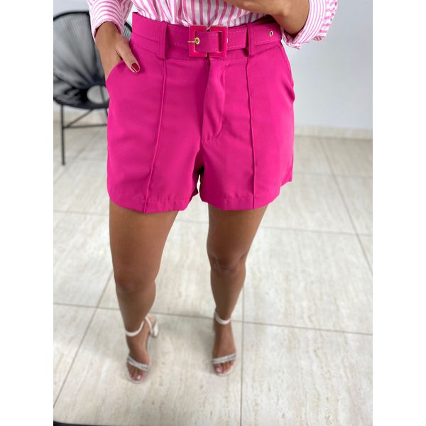 SHORT CINTO ALFAIATARIA PINK