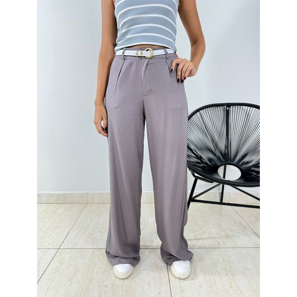 CALÇA PANTALONA VISCOLINHO CINZA