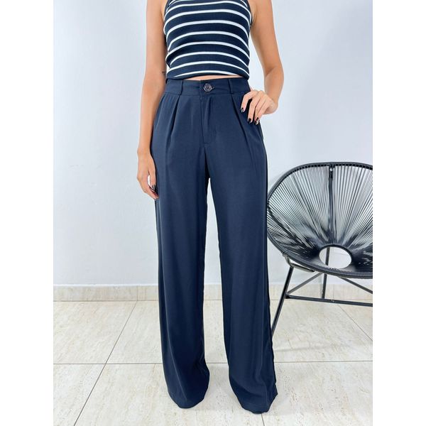 CALÇA PANTALONA VISCOLINHO PRETO