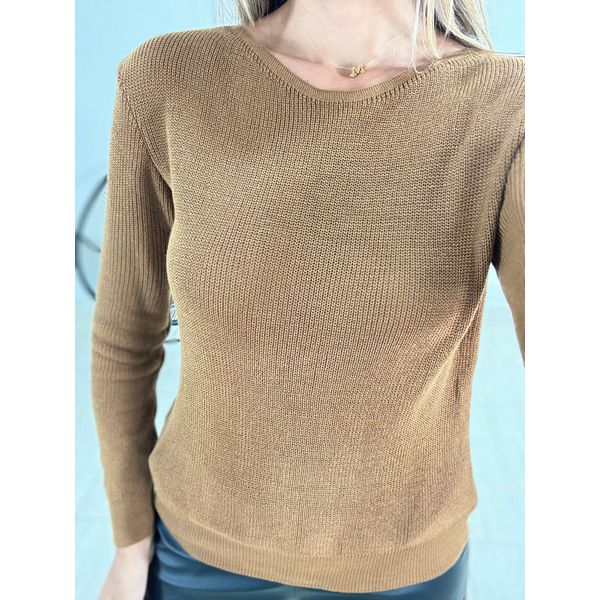 TRICOT BÁSICO MARROM