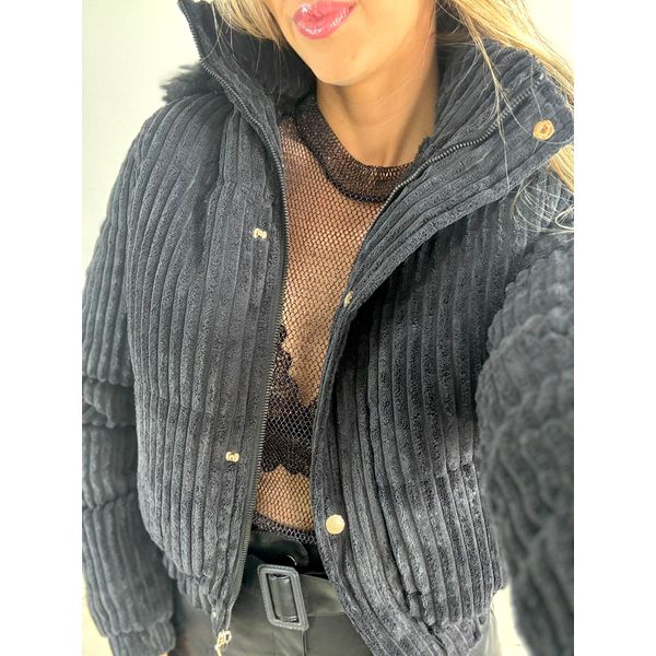 PUFFER COTELE PRETO