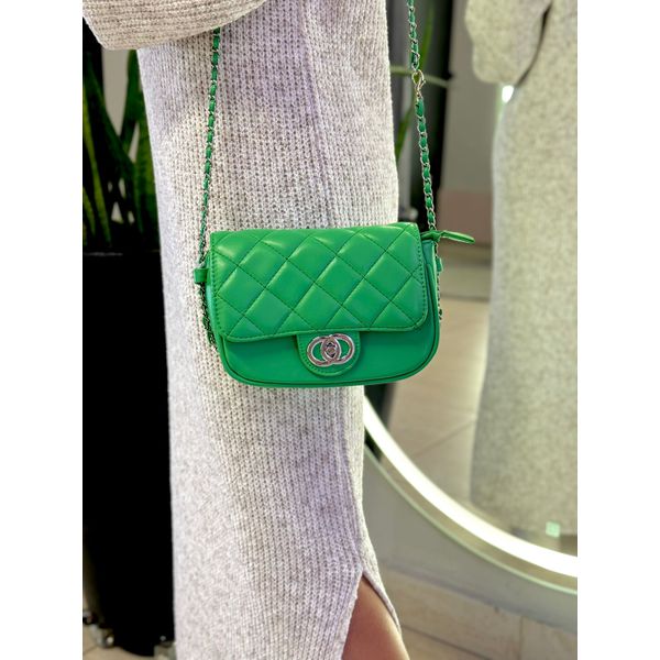BOLSA COSTURA VERDE