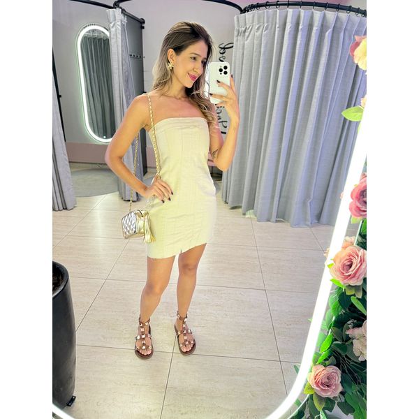 VESTIDO JEANS LAURA NUDE