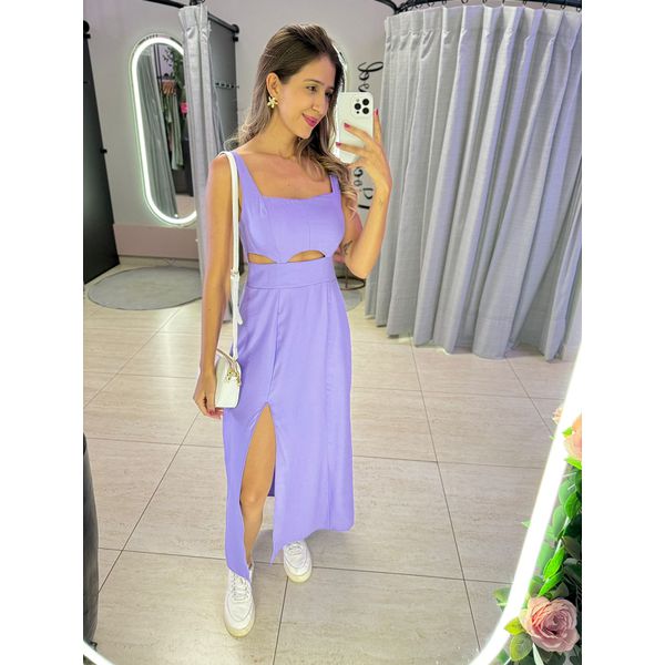 VESTIDO MIDI PAOLA LAVANDA
