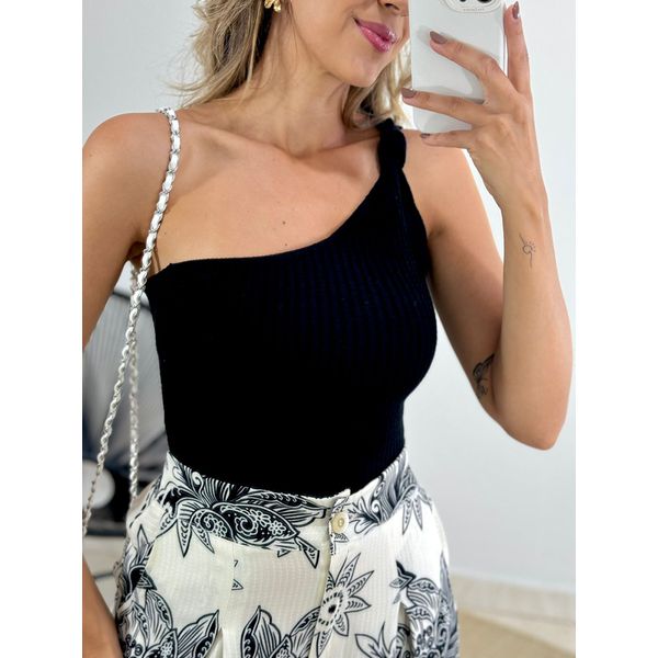 CROPPED TRICOT NÓZINHO PRETO