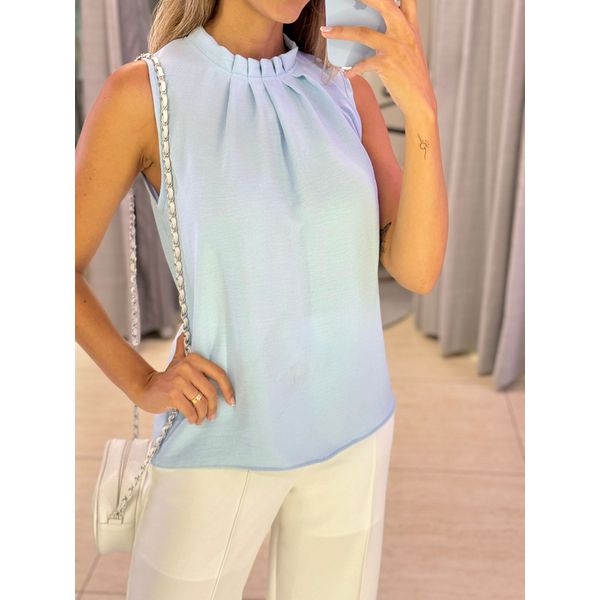 BLUSA CREPE BEATRIZ AZUL