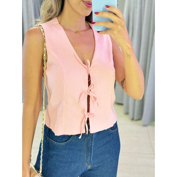 BLUSA LINHO TABATA ROSA