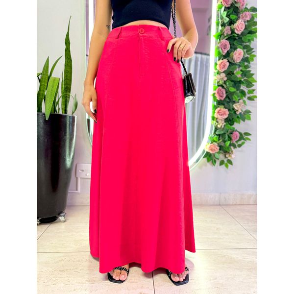 SAIA MIDI MONIQUE VERMELHO