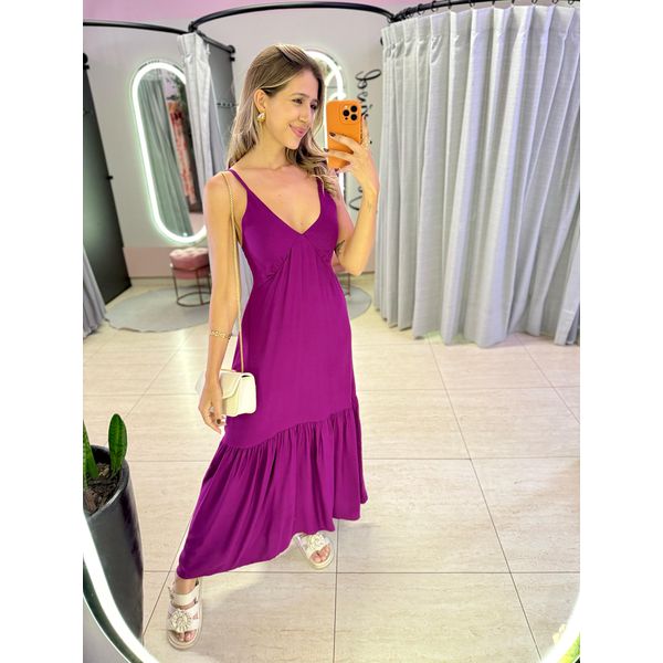 VESTIDO LONGO ANA HELENA ROXO