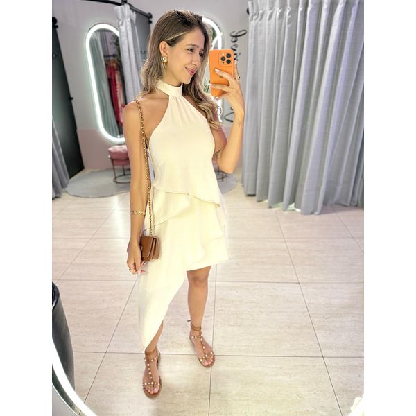 VESTIDO CAROLINE AREIA