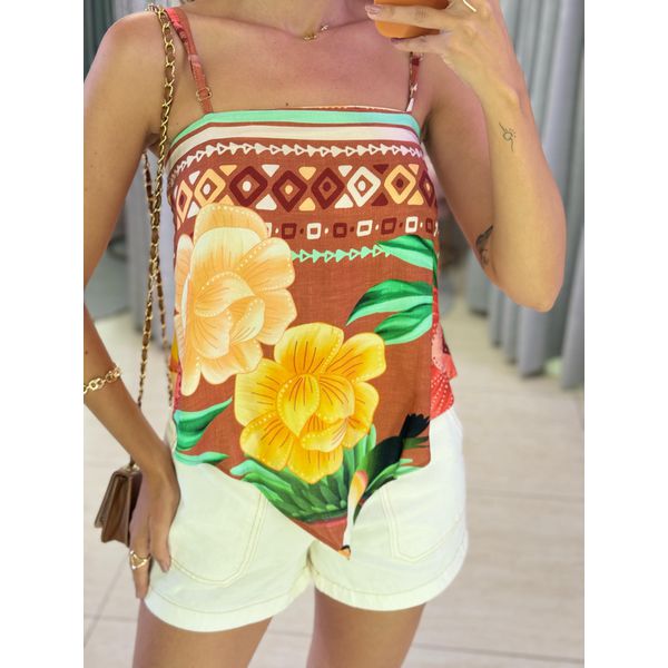 BLUSA ASSIMÉTRICA ANA MARROM