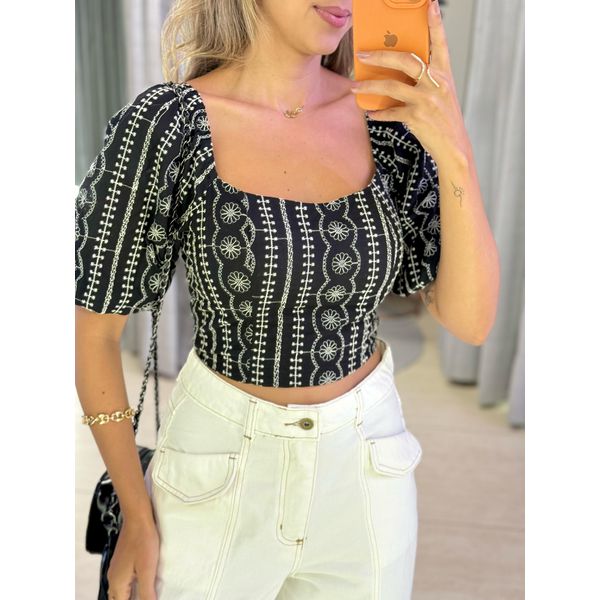 MAXI CROPPED LAISE PRETO
