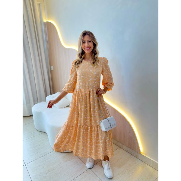 VESTIDO MIDI LETICIA SALMÃO