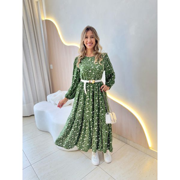 VESTIDO MIDI LETICIA VERDE