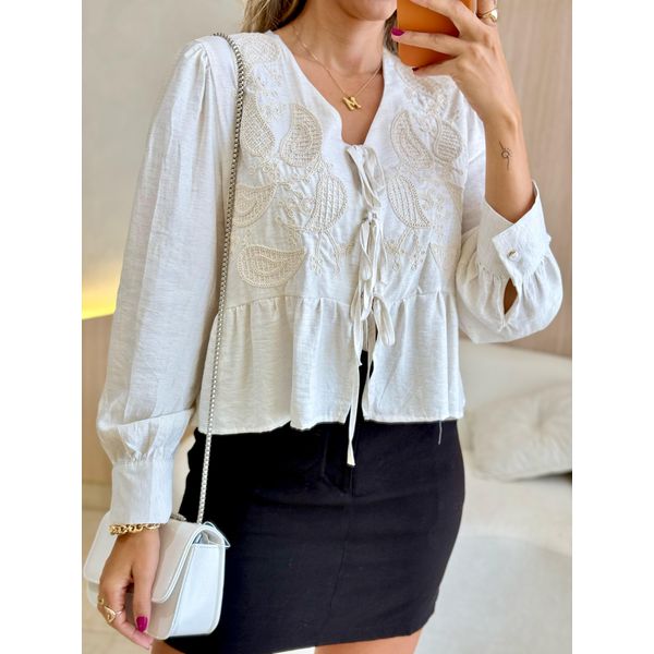 BLUSA MANGA LONGA RUBY AREIA