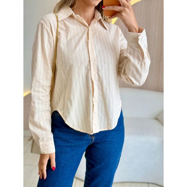 BLUSA CAMISA LAVINIA NUDE