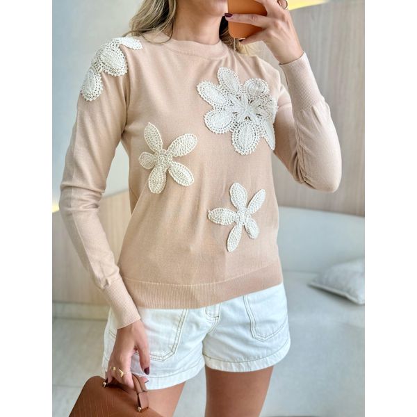 BLUSA TRICOT TAIS NUDE