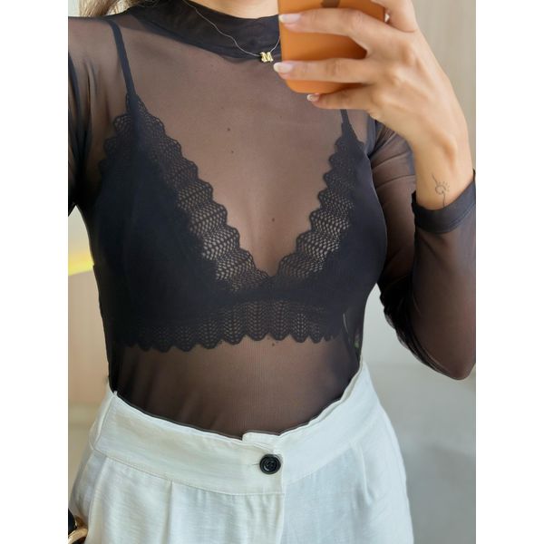 TOP RENDA PRETO