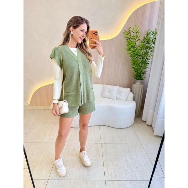 CONJUNTO SHORT DAISY VERDE